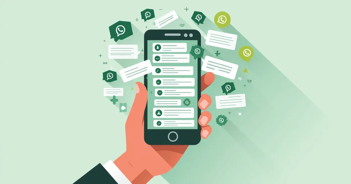 Tela de celular exibindo diversas notificações de mensagem recebidas em grupo de vendas